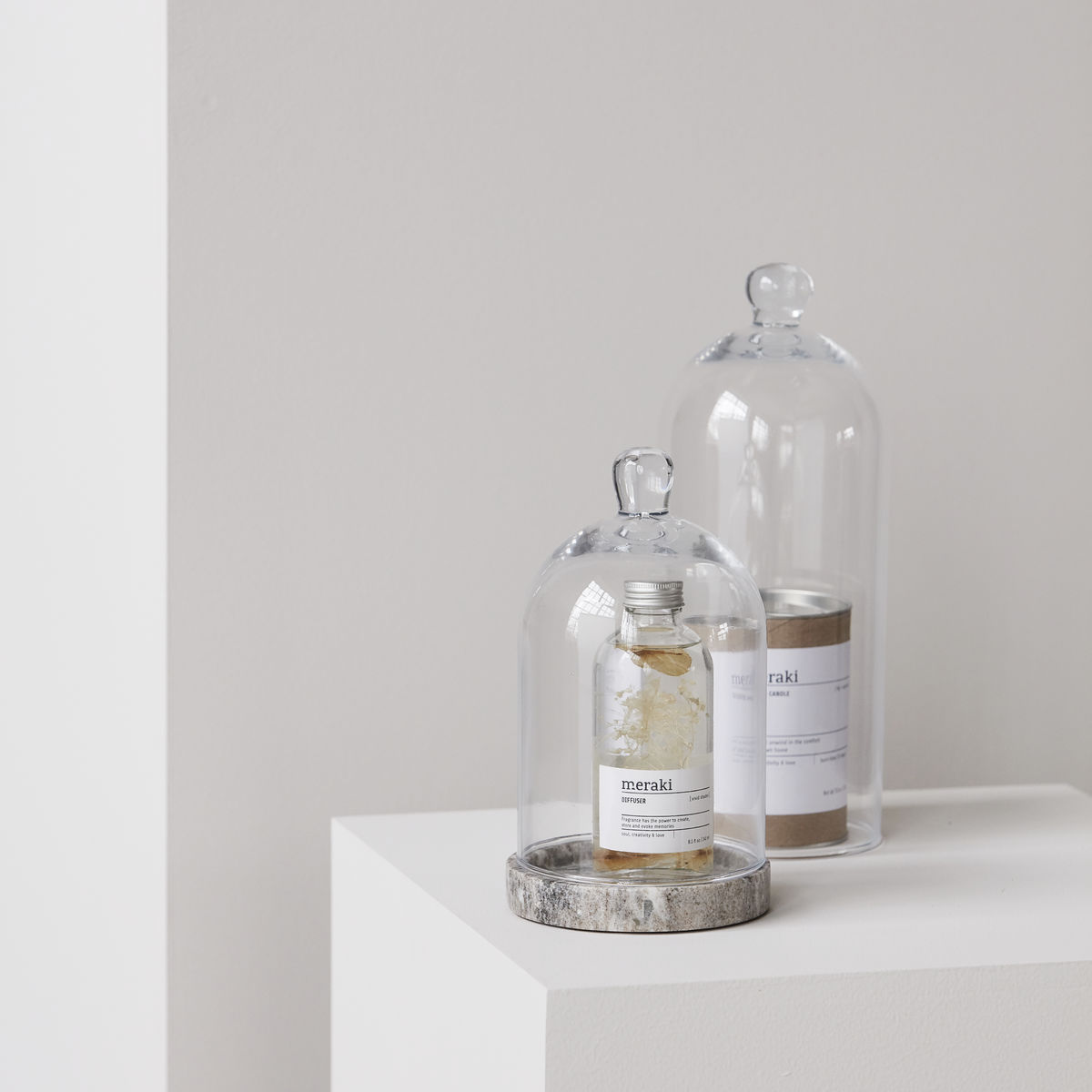 Meraki Glasglocke, Cloche, Höhe ca. 20 cm